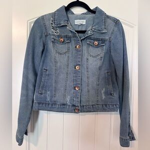Distressed Denim Jacket
